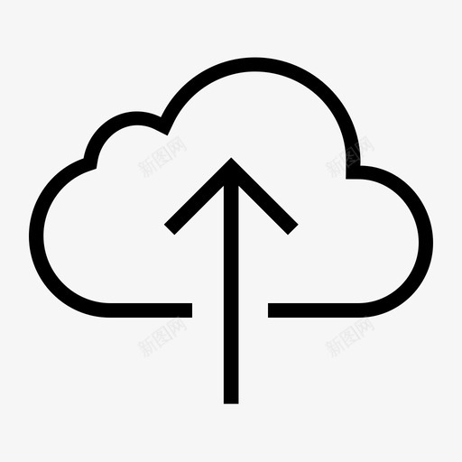 ios-cloud-upload-outsvg_新图网 https://ixintu.com ios-cloud-upload-out