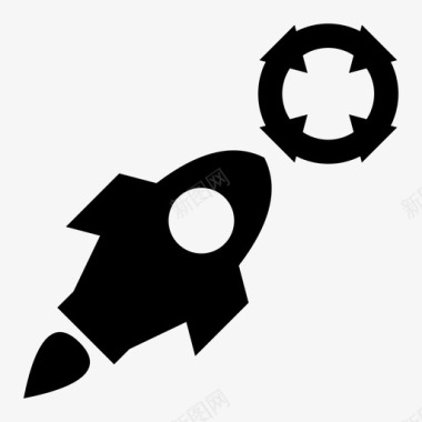 火箭宇航员目标图标图标