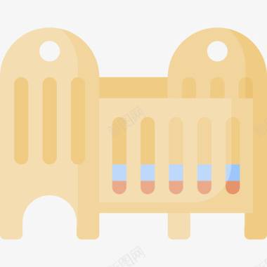 婴儿床婴儿129扁平图标图标