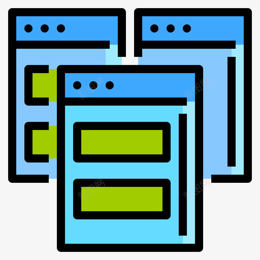 实体模型网页开发75线性颜色图标svg_新图网 https://ixintu.com 实体 开发 模型 线性 网页 颜色