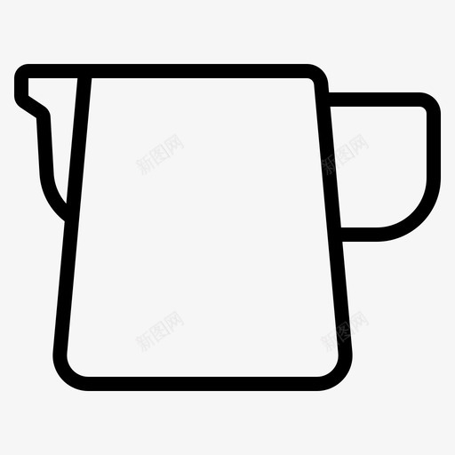 牛奶壶生意咖啡图标svg_新图网 https://ixintu.com 咖啡 咖啡店 商店 牛奶 生意