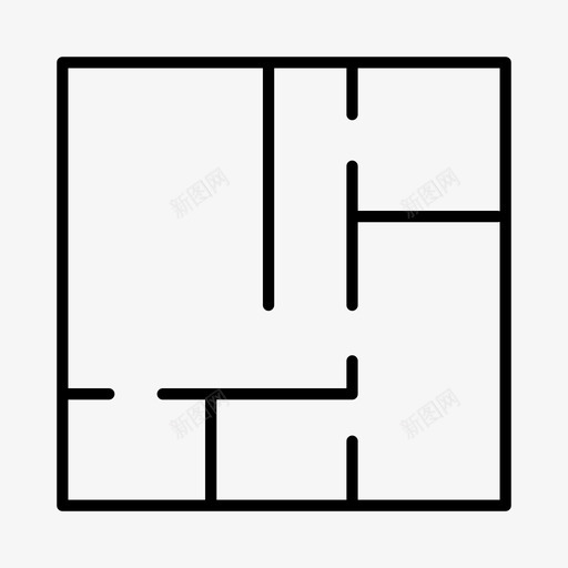 平面图建筑师建筑图标svg_新图网 https://ixintu.com 住宅 图纸 平面图 建筑 建筑师