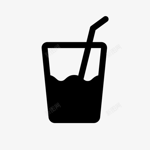 冷饮咖啡软饮料图标svg_新图网 https://ixintu.com 冷饮 咖啡 铭文 食物 饮料