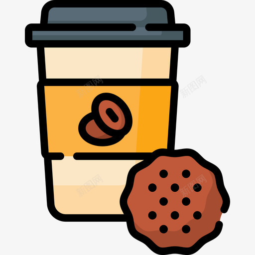咖啡杯就业27线性颜色图标svg_新图网 https://ixintu.com 咖啡杯 就业 线性 颜色