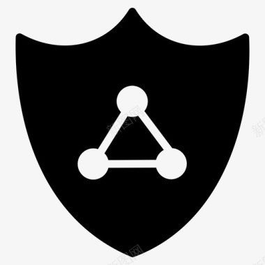 网络安全加密网络保护图标图标