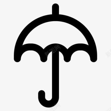 雨伞送货物流图标图标