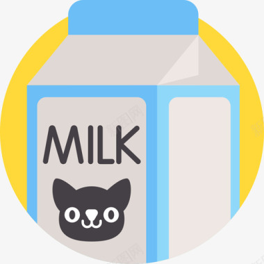 牛奶猫5平的图标图标