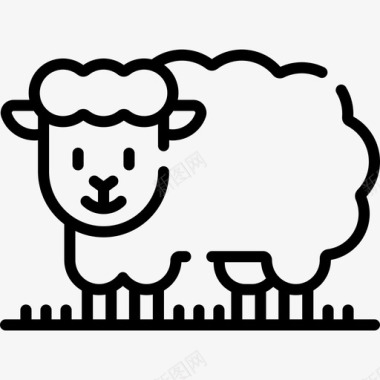 绵羊农业52直系图标图标