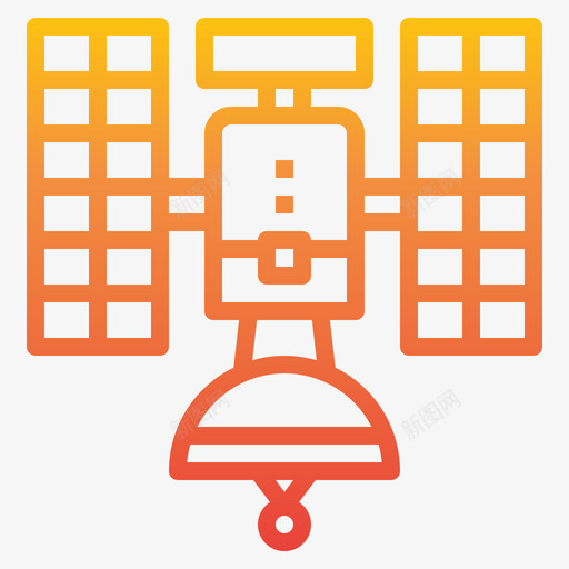 卫星天线空间和星系4梯度图标svg_新图网 https://ixintu.com 卫星 天线 星系 梯度 空间