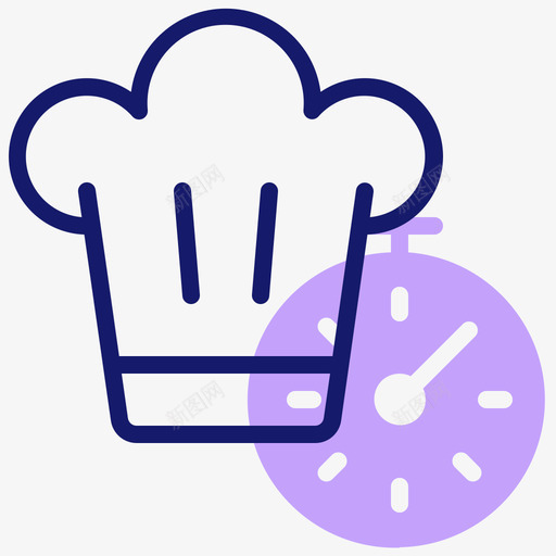 厨师帽送餐80线性颜色图标svg_新图网 https://ixintu.com 厨师 线性 送餐 颜色
