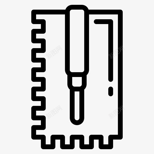 陶瓷抹子建筑瓷砖图标svg_新图网 https://ixintu.com 工具 建筑 施工 机具 瓷砖 陶瓷