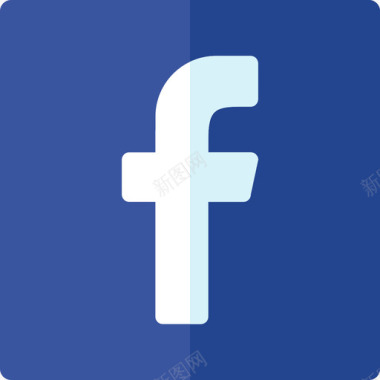 Facebook社交媒体徽标8扁平图标图标