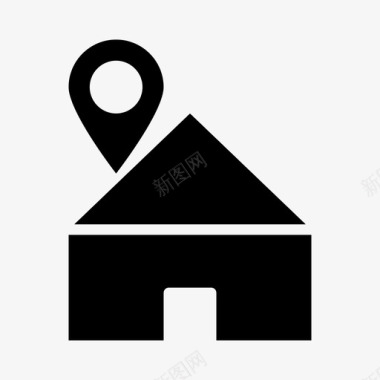 地址房子邮寄地址图标图标