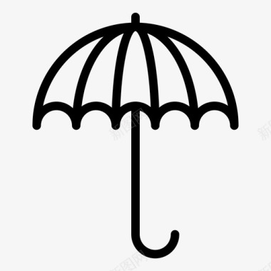 伞雨春天图标图标