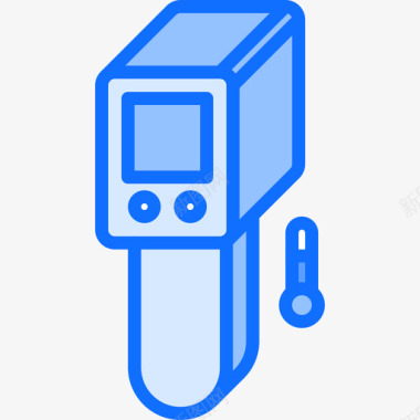 红外线医疗技术10蓝色图标图标