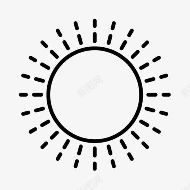 太阳气候天气预报图标图标