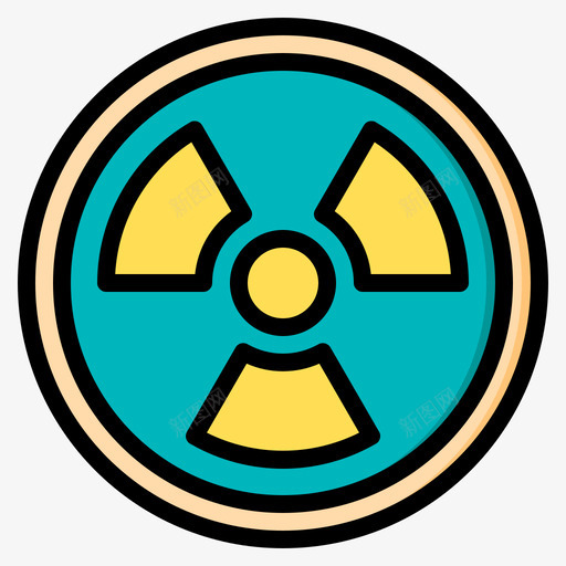 辐射工厂设备1线性颜色图标svg_新图网 https://ixintu.com 工厂 线性 设备 辐射 颜色