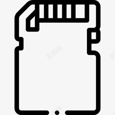 微型Sd卡摄像机接口37线性图标图标