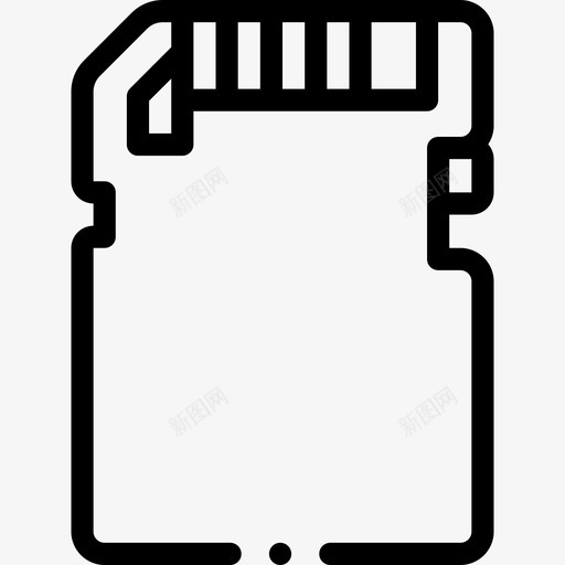 微型Sd卡摄像机接口37线性图标svg_新图网 https://ixintu.com Sd 微型 接口 摄像机 线性