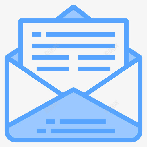 信件邮件73蓝色图标svg_新图网 https://ixintu.com 信件 蓝色 邮件