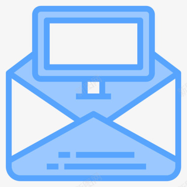 73号邮件蓝色邮件图标图标
