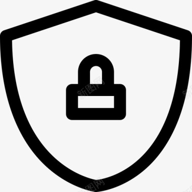 防护罩锁安全图标图标