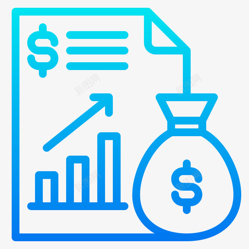条形图商业和金融118梯度图标svg_新图网 https://ixintu.com 商业 条形图 梯度 金融
