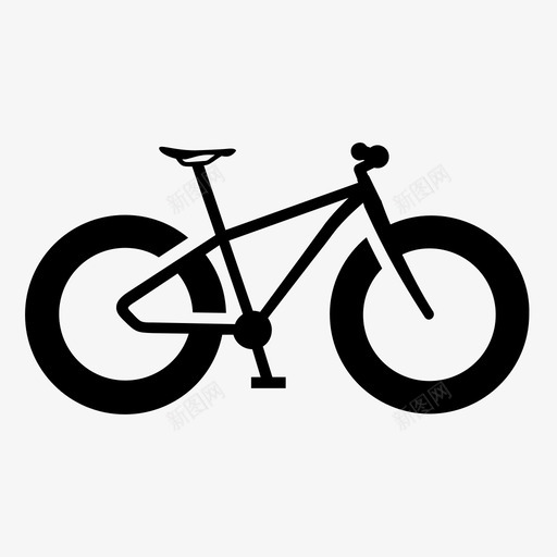 自行车肥肉车mtb图标svg_新图网 https://ixintu.com mtb 冬季 肥肉 自行车