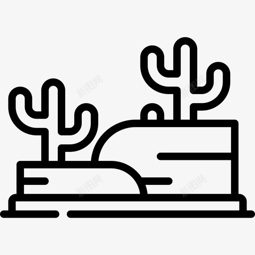 沙漠自然132线性图标svg_新图网 https://ixintu.com 沙漠 线性 自然