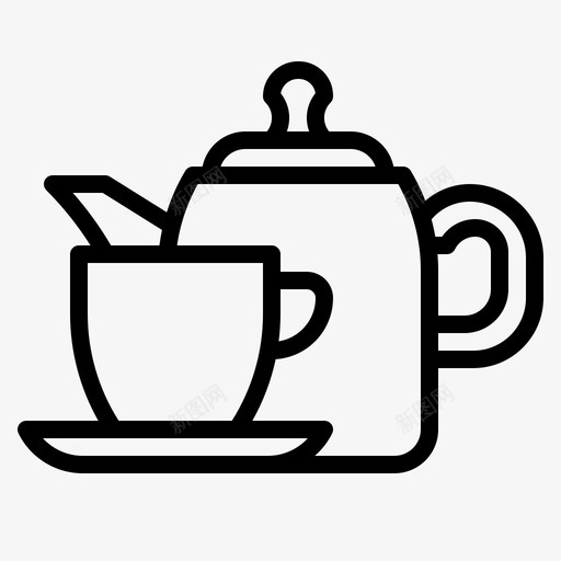 茶食品和饮料14概述图标svg_新图网 https://ixintu.com 概述 食品 饮料