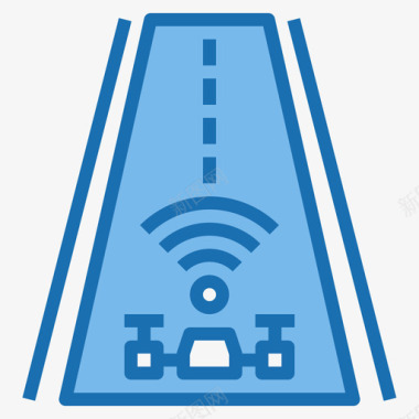 跑道无人机26蓝色图标图标