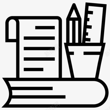 文件书籍教育论文图标图标