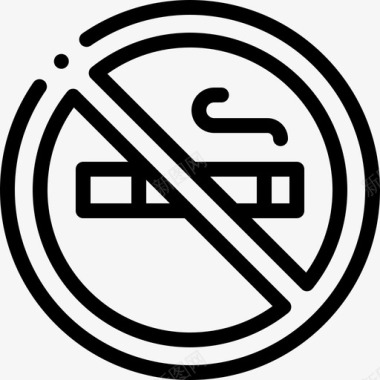 禁止吸烟电影院109直系图标图标