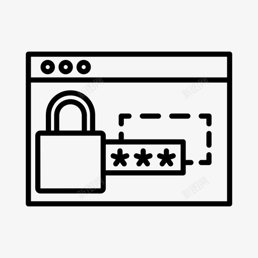 密码系统开发锁定图标svg_新图网 https://ixintu.com web 安全 密码 开发 挂锁 系统 锁定