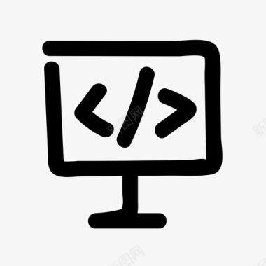 代码编码涂鸦用户界面图标图标