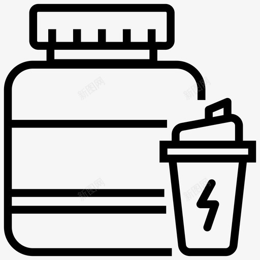 膳食补充剂饮料能量饮料图标svg_新图网 https://ixintu.com 剂行 睡眠 能量 膳食 营养 补充 计划 运动 锻炼 饮料 饮食