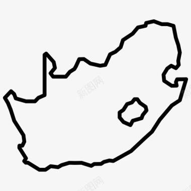 南非地图开普敦国家图标图标