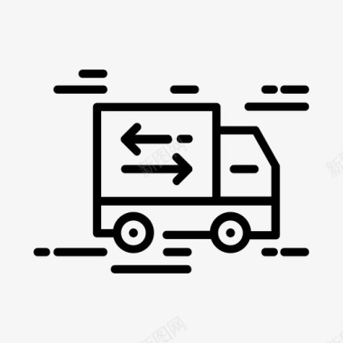 退货送货电子商务物流图标图标