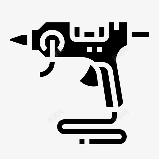 胶水枪艺术和工艺4填充图标svg_新图网 https://ixintu.com 填充 工艺 水枪 胶水 艺术