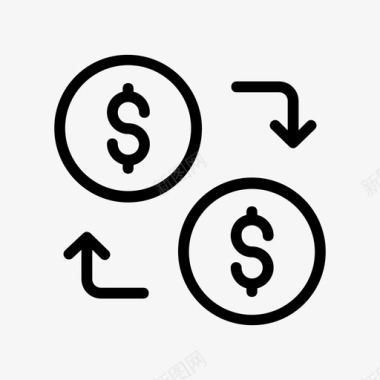 转账货币美元图标图标