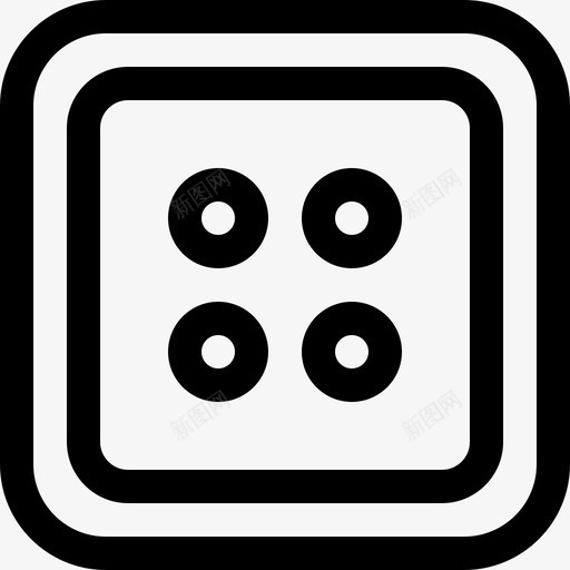 方形按钮缝82直线图标svg_新图网 https://ixintu.com 按钮 方形 直线