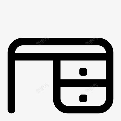 工作台家工作图标svg_新图网 https://ixintu.com 工作 工作台 桌子