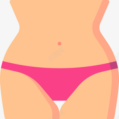脂肪身体阳性8扁平图标图标