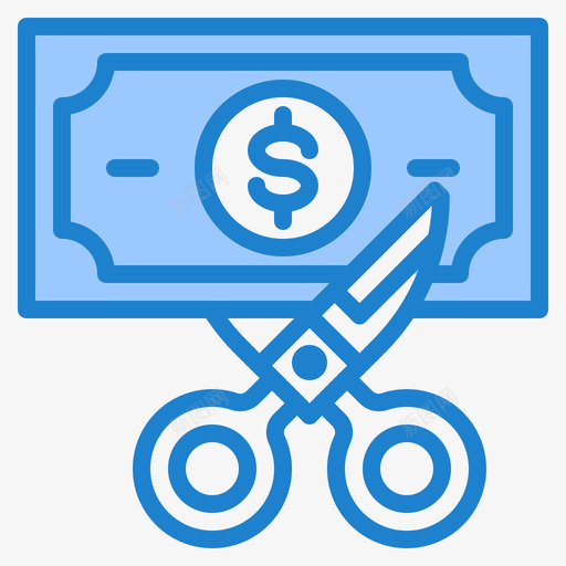 金钱金融48蓝色图标svg_新图网 https://ixintu.com 蓝色 金融 金钱