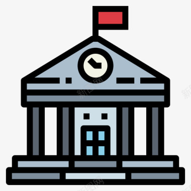 大学教师3线颜色图标图标