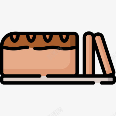 面包127号餐厅原色图标图标