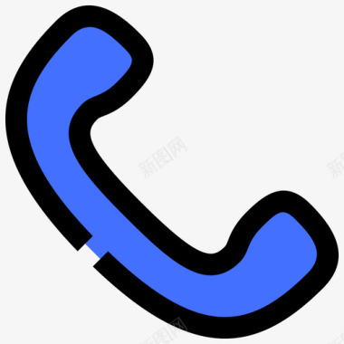 呼叫信使1蓝色图标图标