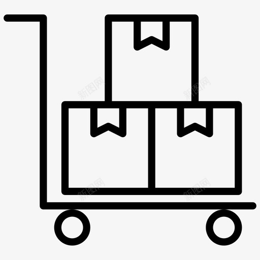 包装车包装箱送货图标svg_新图网 https://ixintu.com 产品 包装 包装箱 包装车 商业 装车 购物 送货
