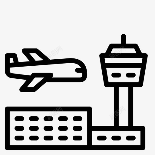 机场旅行315概述图标svg_新图网 https://ixintu.com 旅行 机场 概述