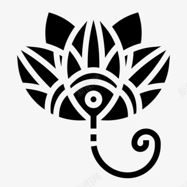 莲花波西米亚民族图标图标